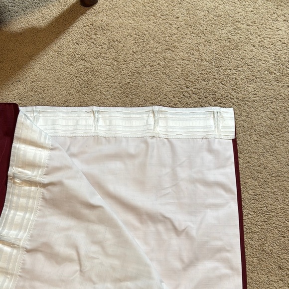 burgundy blackout curtains - Picture 4 of 4
